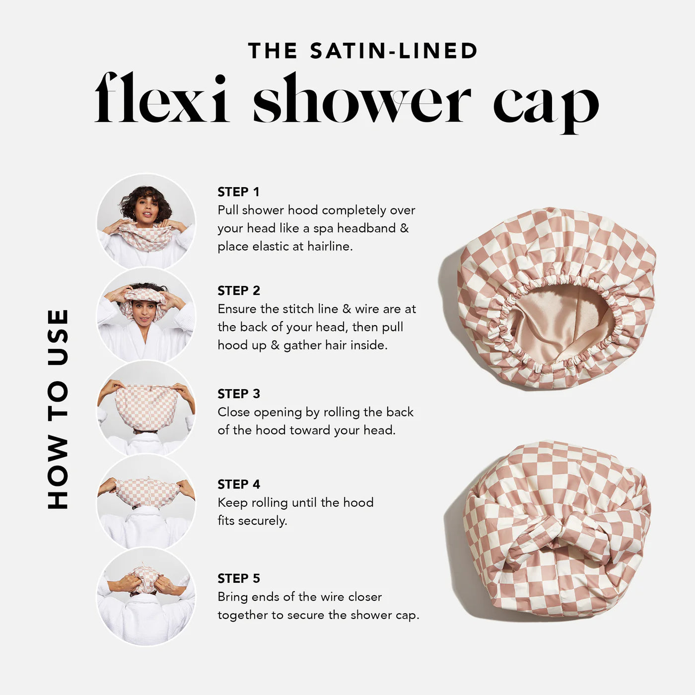 FLEXI SHOWER CAP by KITSCH