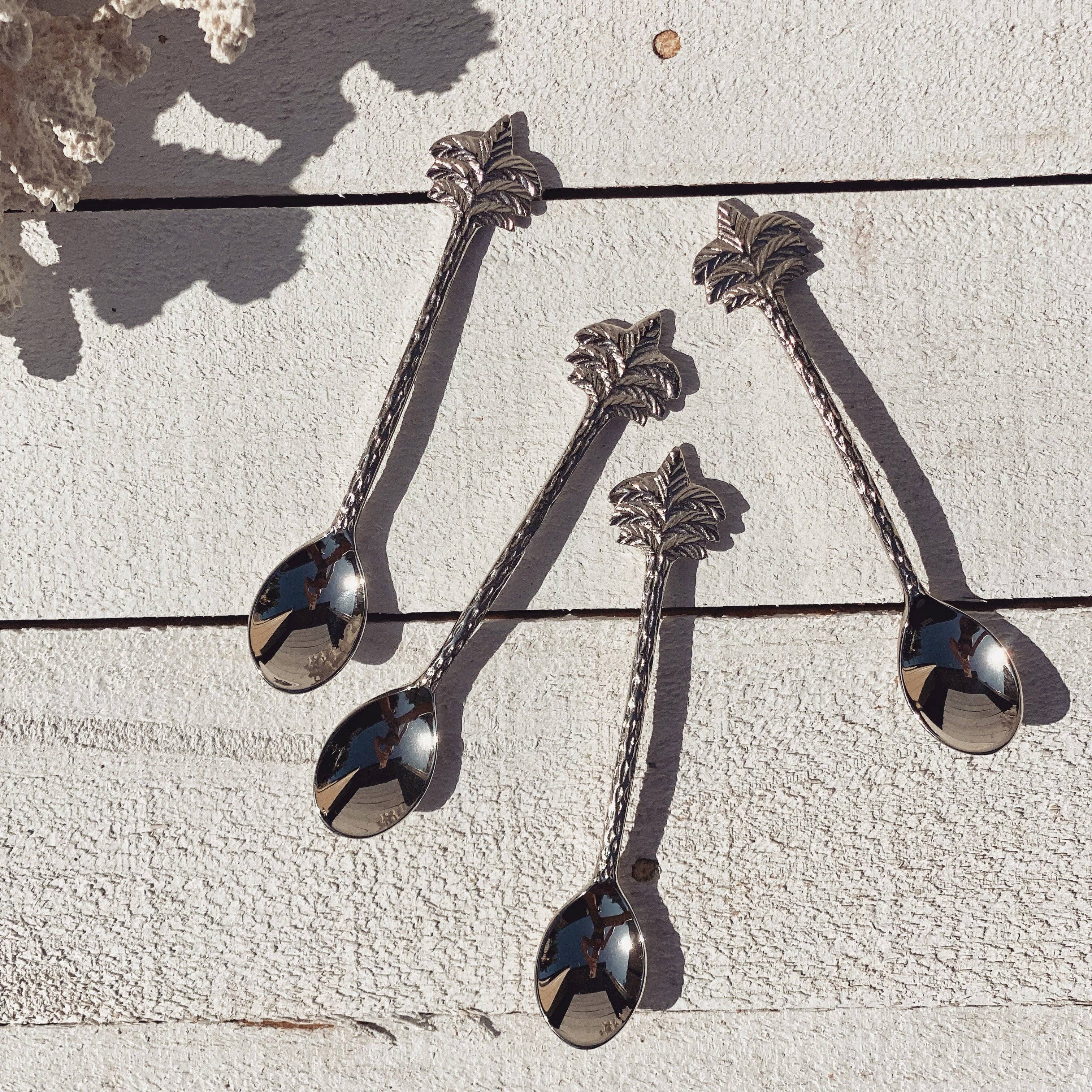 Silver Palm Tree Spoon