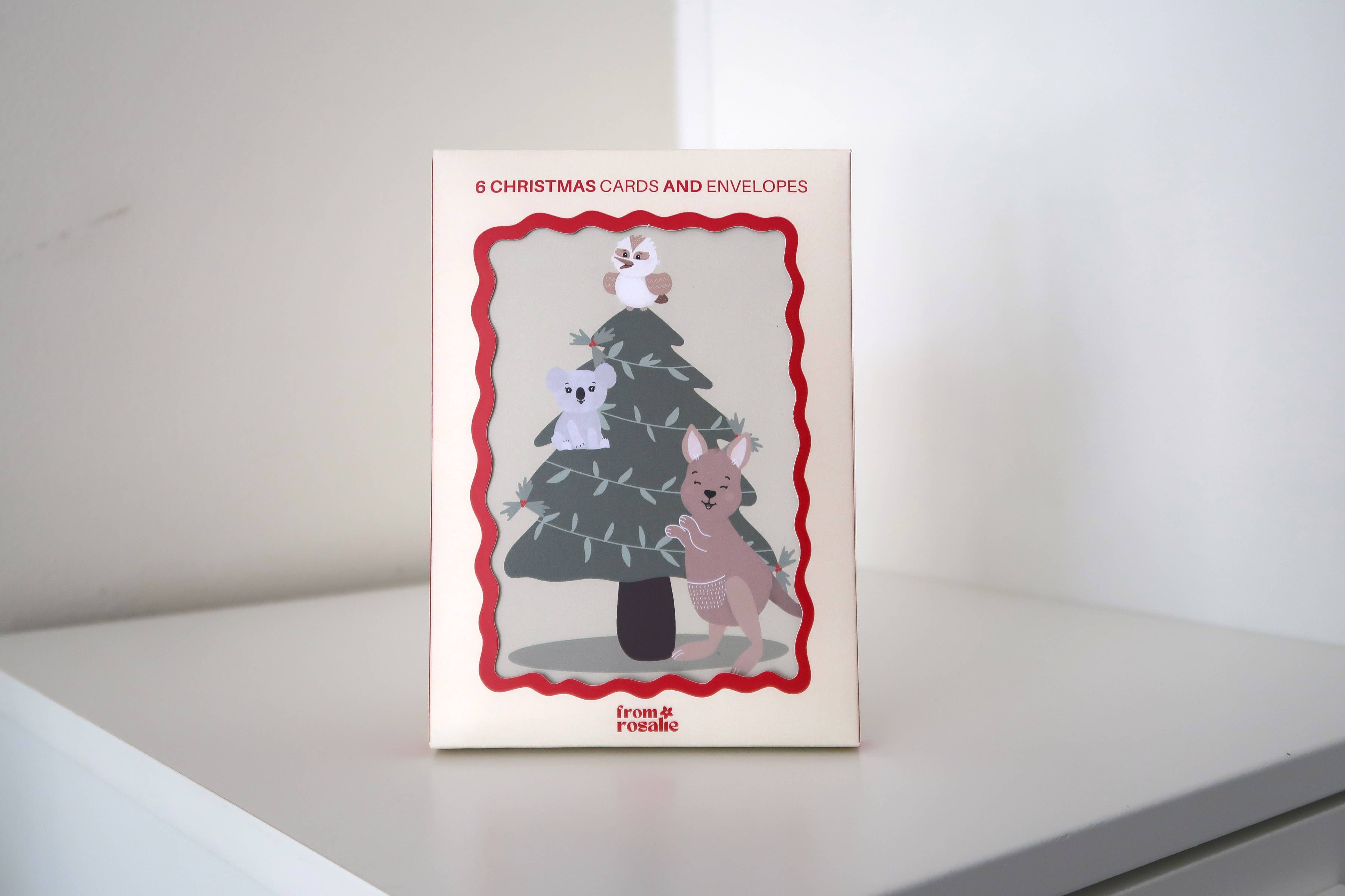 Christmas Card Box Set: 6 pack Aussie Holiday Greeting Cards