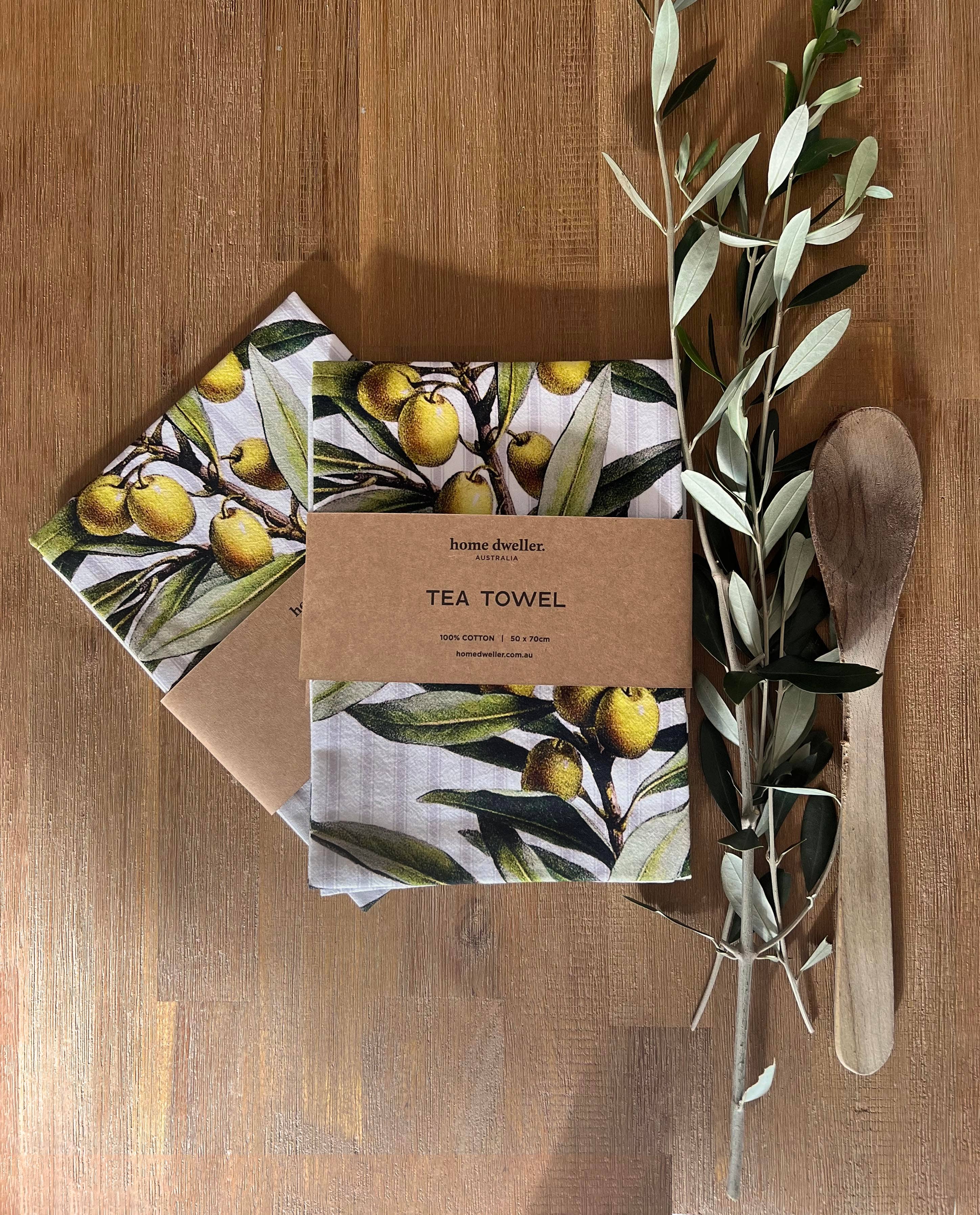 Olive Branch Tea Towel | Kitchen Towel