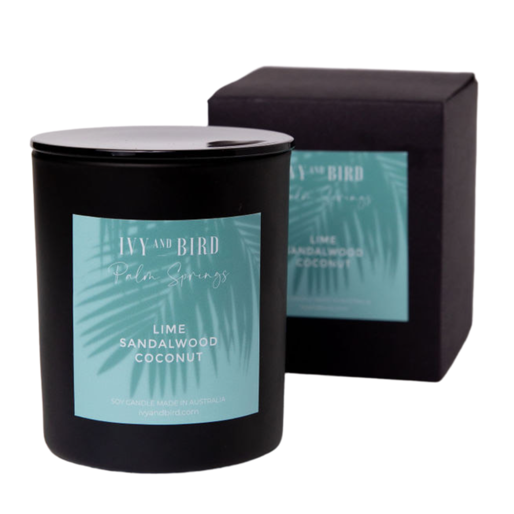 LIME SANDALWOOD & COCONUT SOY CANDLE - PALM SPRINGS