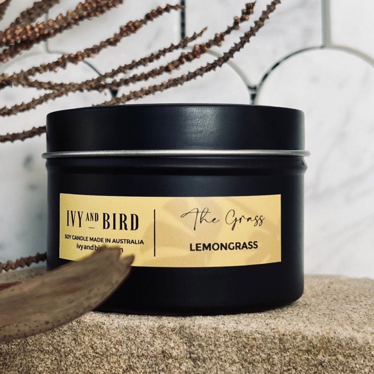 LEMONGRASS TRAVEL CANDLE - PURE ESSENTIAL OIL