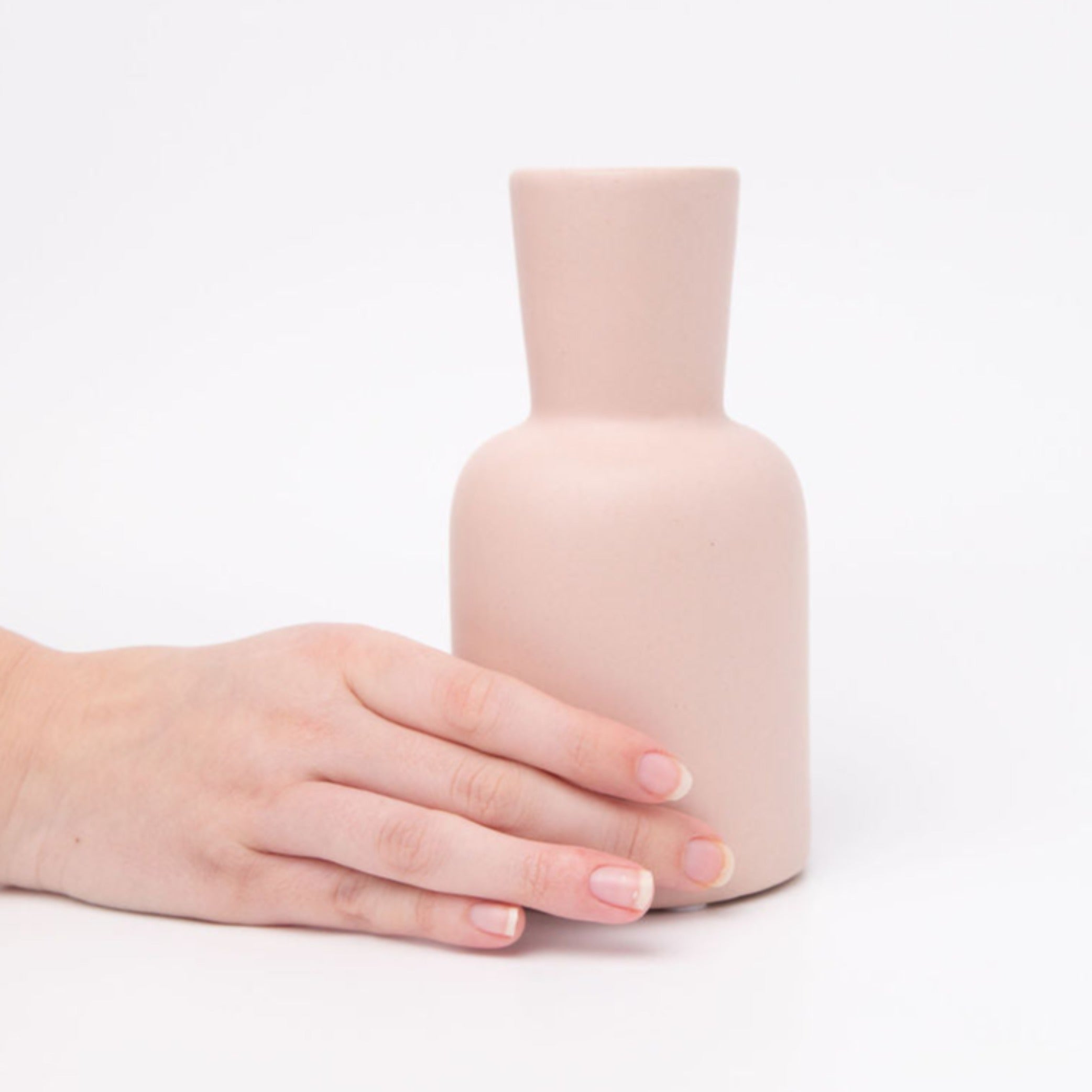 reed diffuser vessel in soft pink