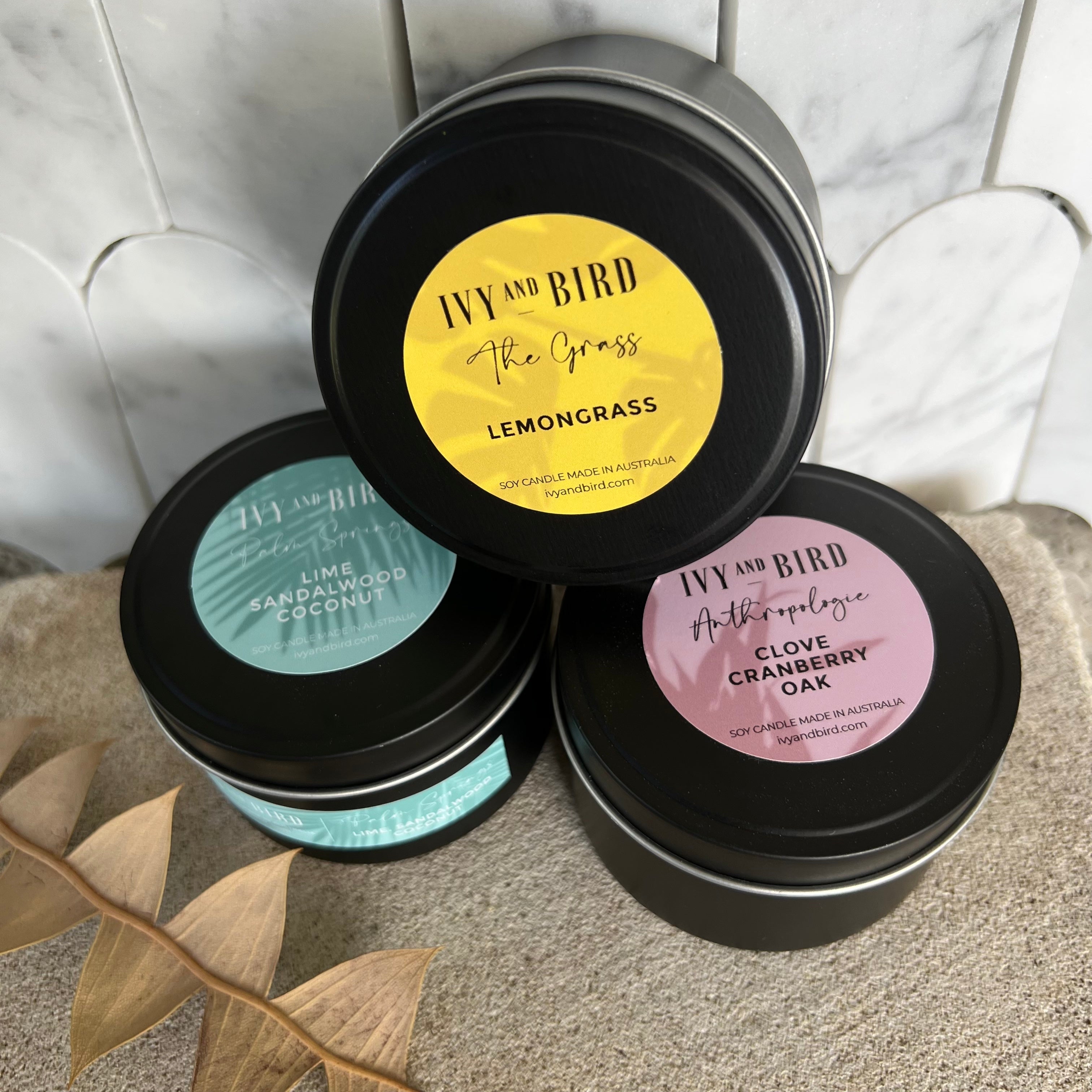 LEMONGRASS TRAVEL CANDLE - PURE ESSENTIAL OIL
