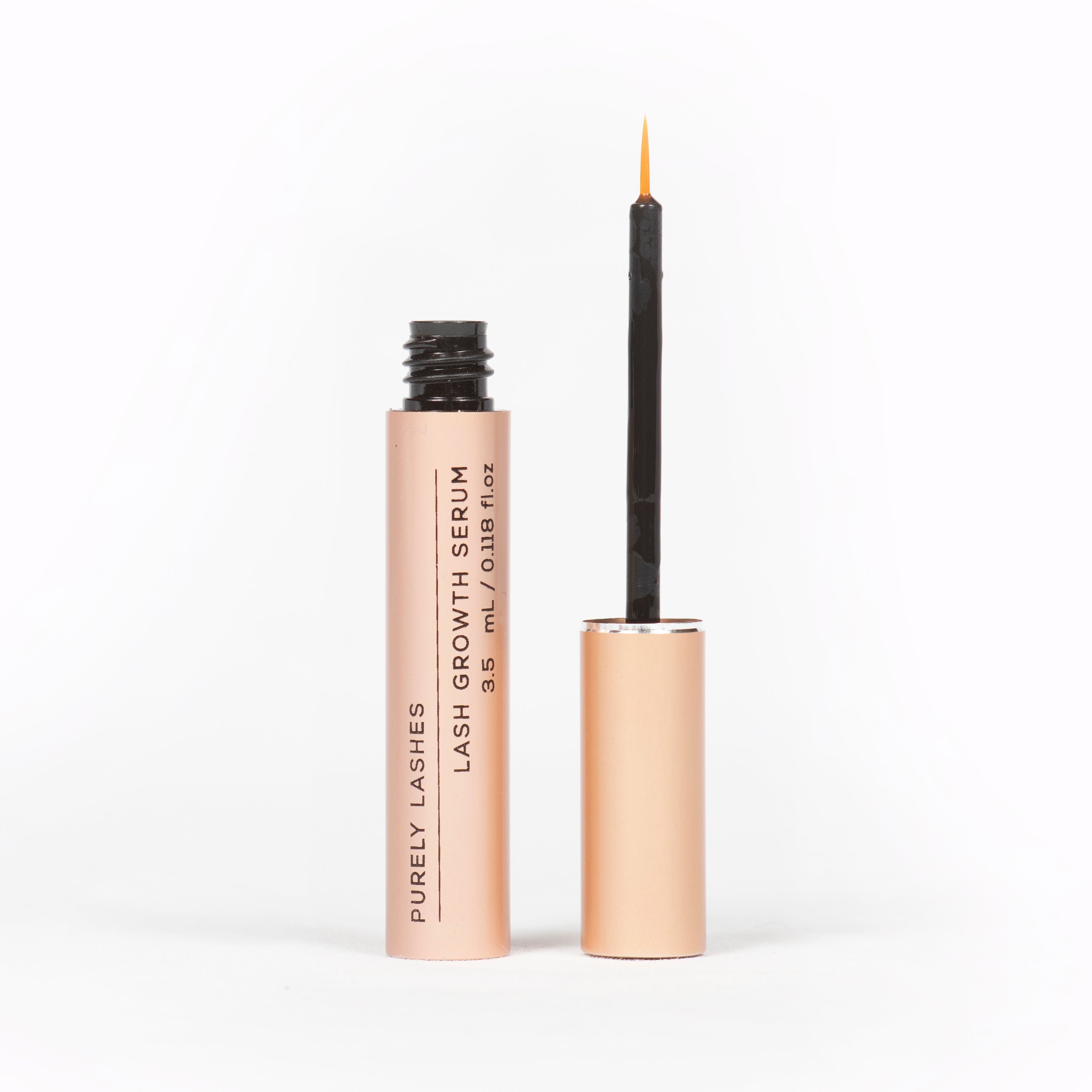 Soft pink Purely lashes eyelash growth serum product 