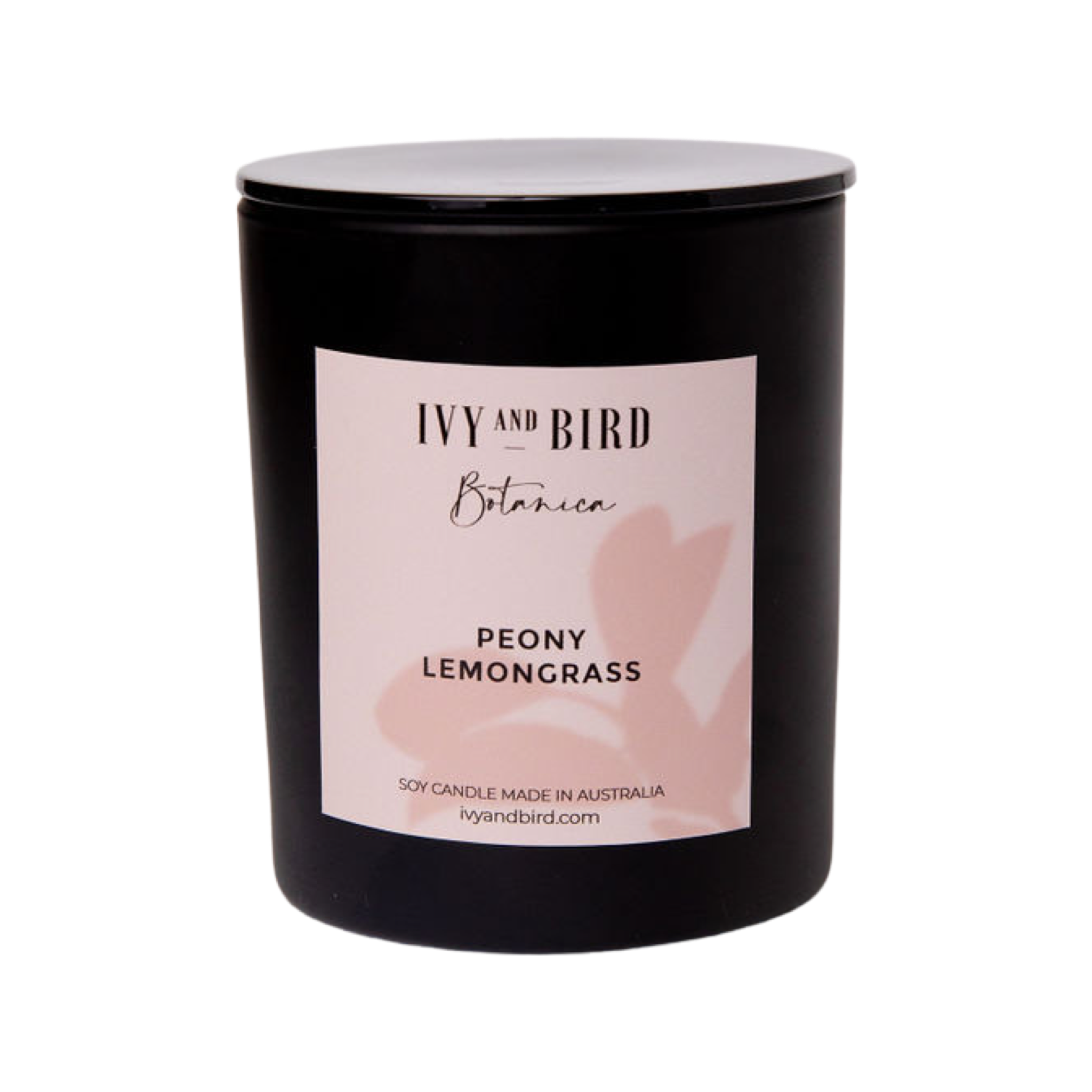 PEONY ROSE & LEMONGRASS SOY CANDLE - BOTANICA