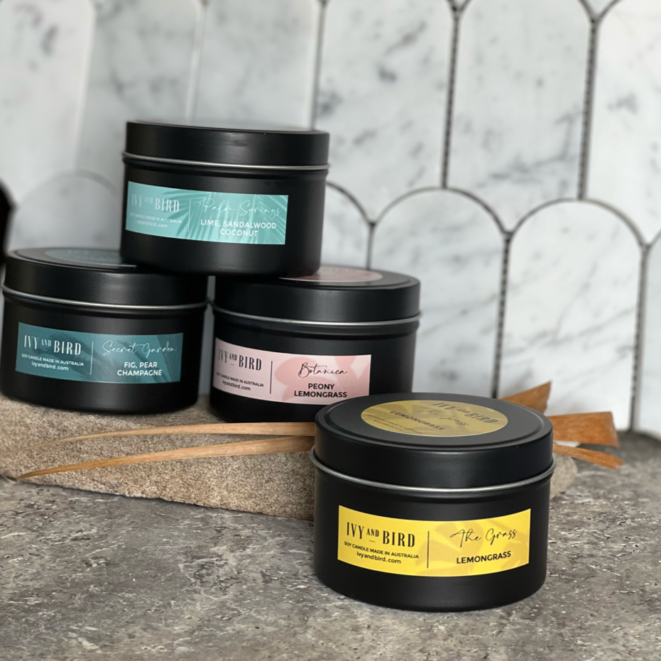 PEONY ROSE & LEMONGRASS - BOTANICA TRAVEL CANDLE