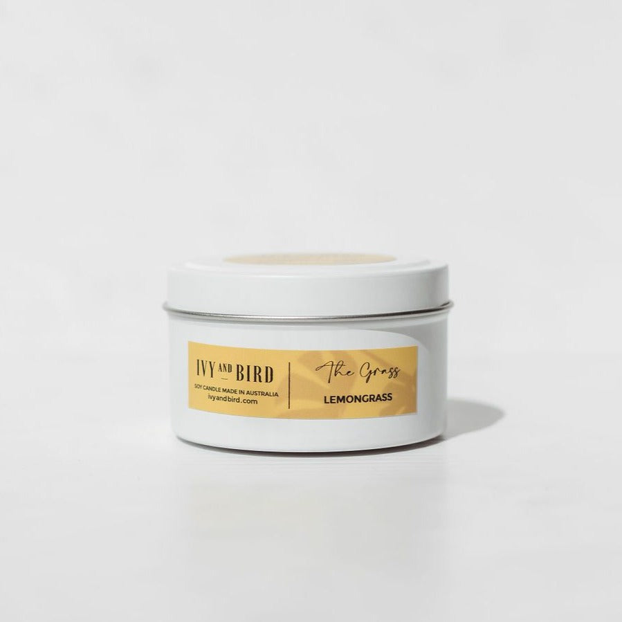 LEMONGRASS TRAVEL CANDLE - PURE ESSENTIAL OIL