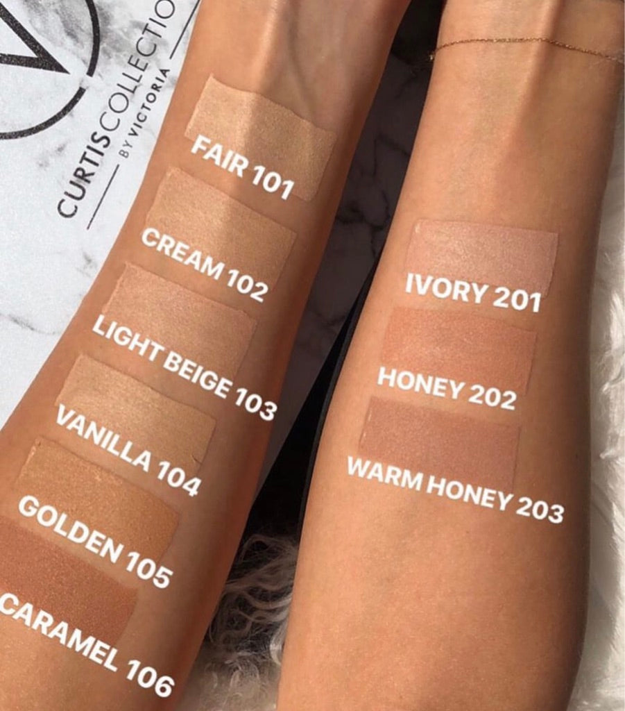 MATTE FINISH LIQUID FOUNDATION - CURTIS COLLECTION