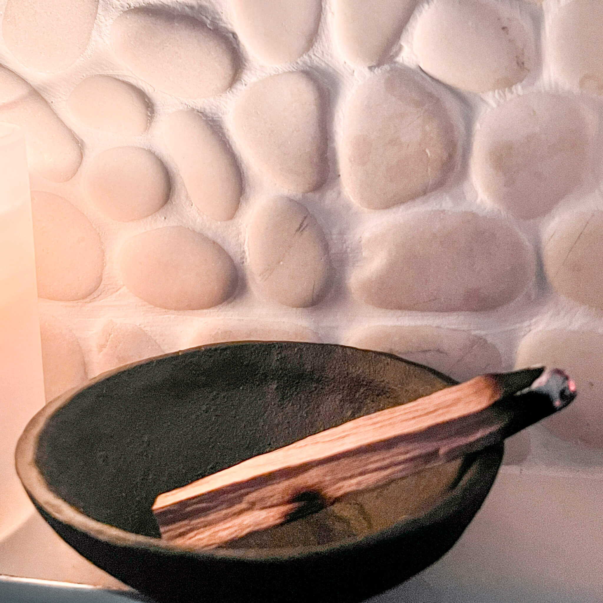Palo santo incense wood stick burning