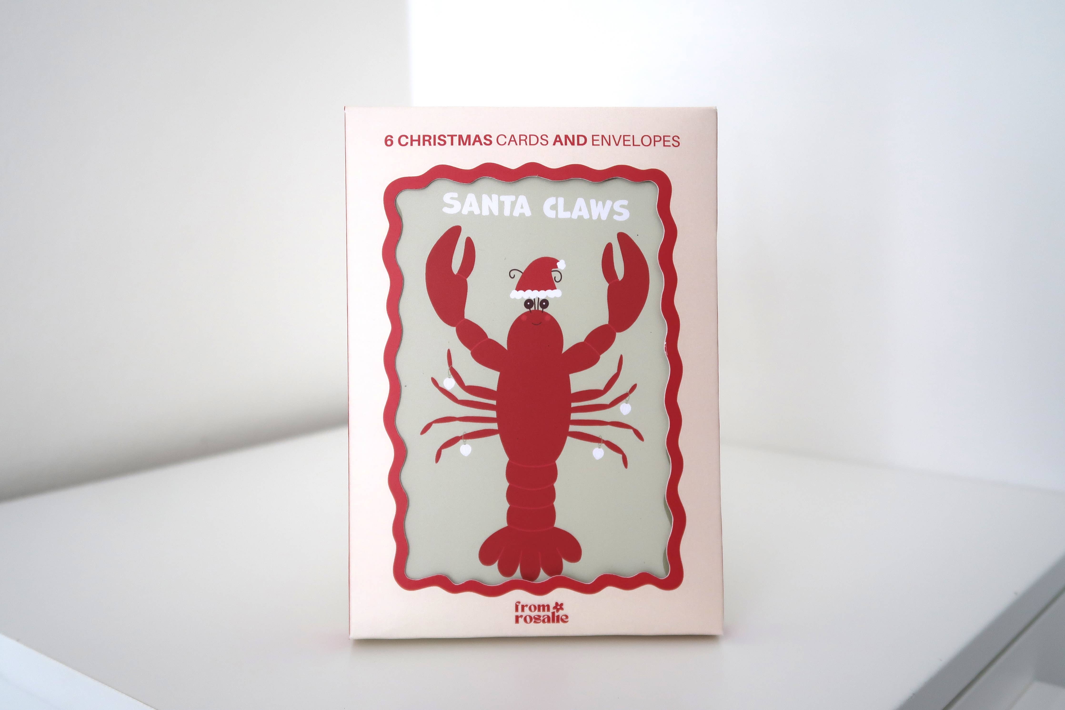 Christmas Card Box Set: 6 Pack Greeting Cards- Festive Edit