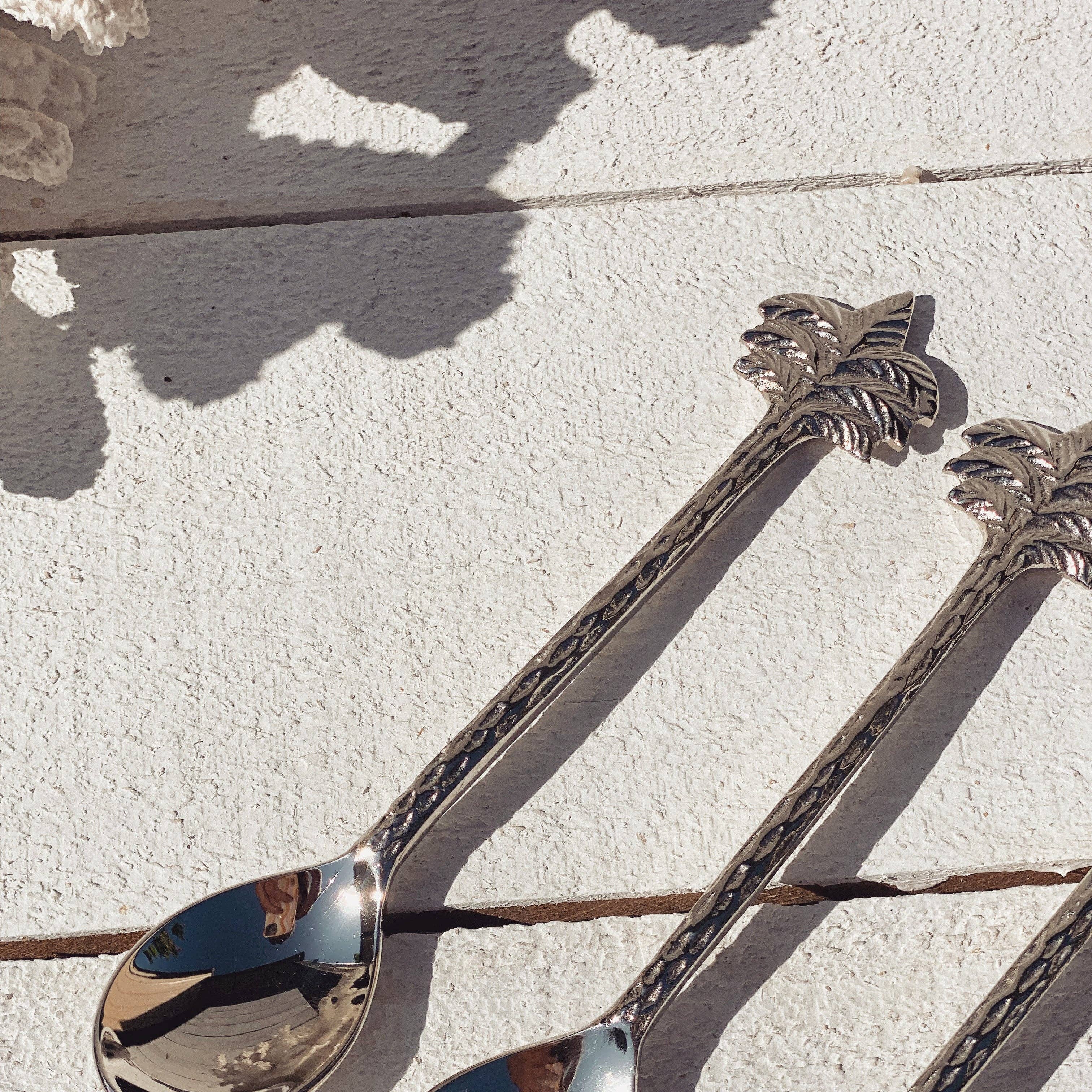 Silver Palm Tree Spoon