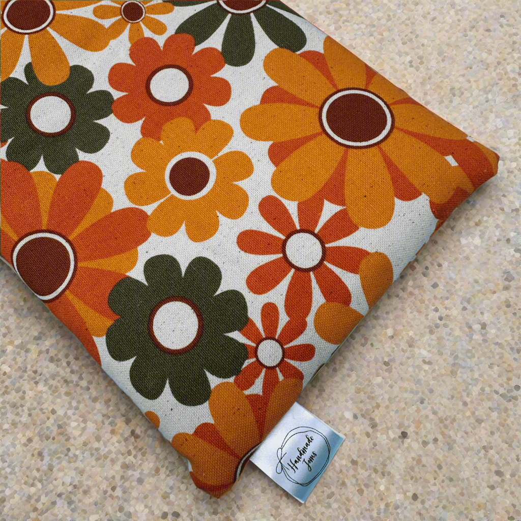 Orange Floral Lupin Heat Pack