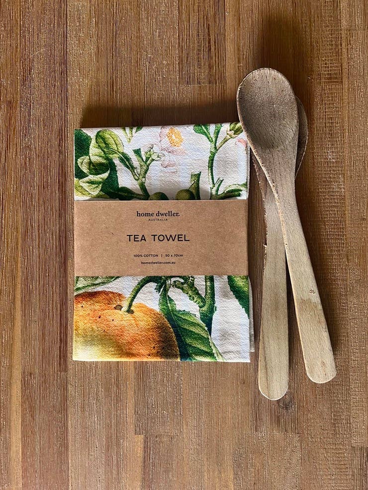 Orange Tea Towel  |  Kitchen Towel