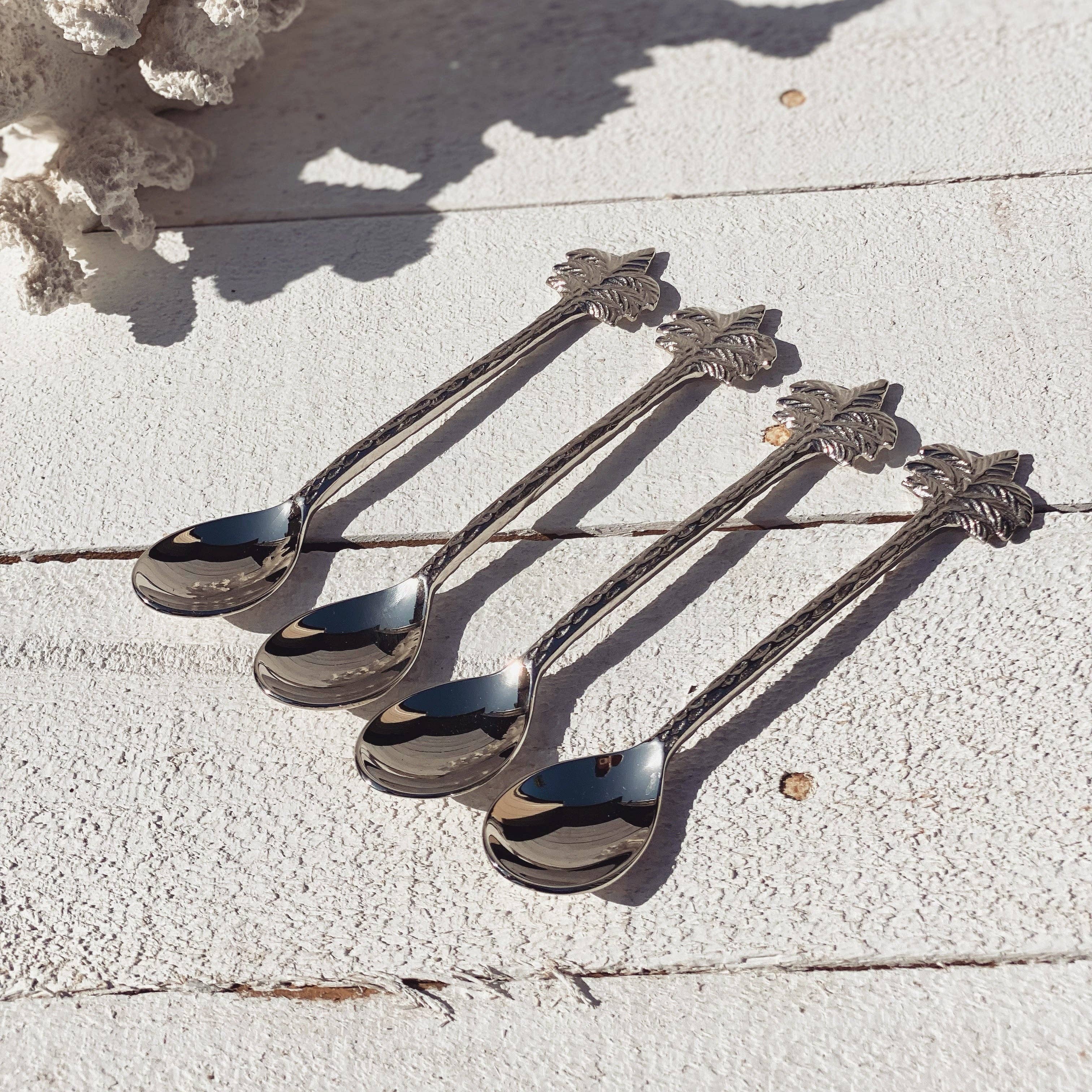 Silver Palm Tree Spoon