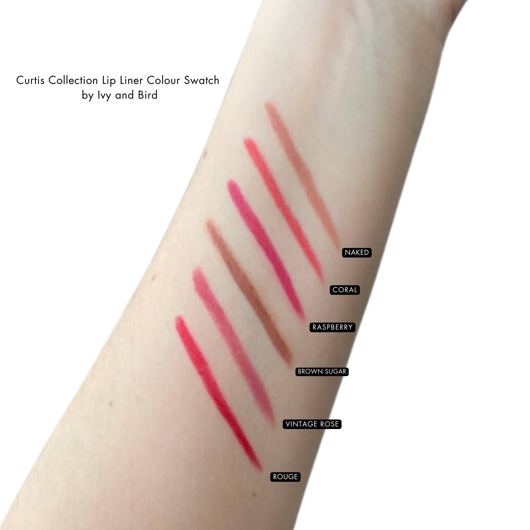 Curtis Collection Lip Liner colours