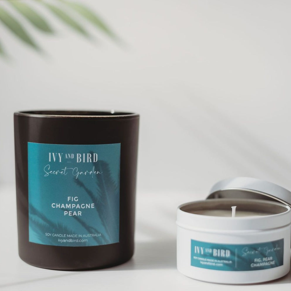 FIG CHAMPAGNE & PEAR TRAVEL CANDLE